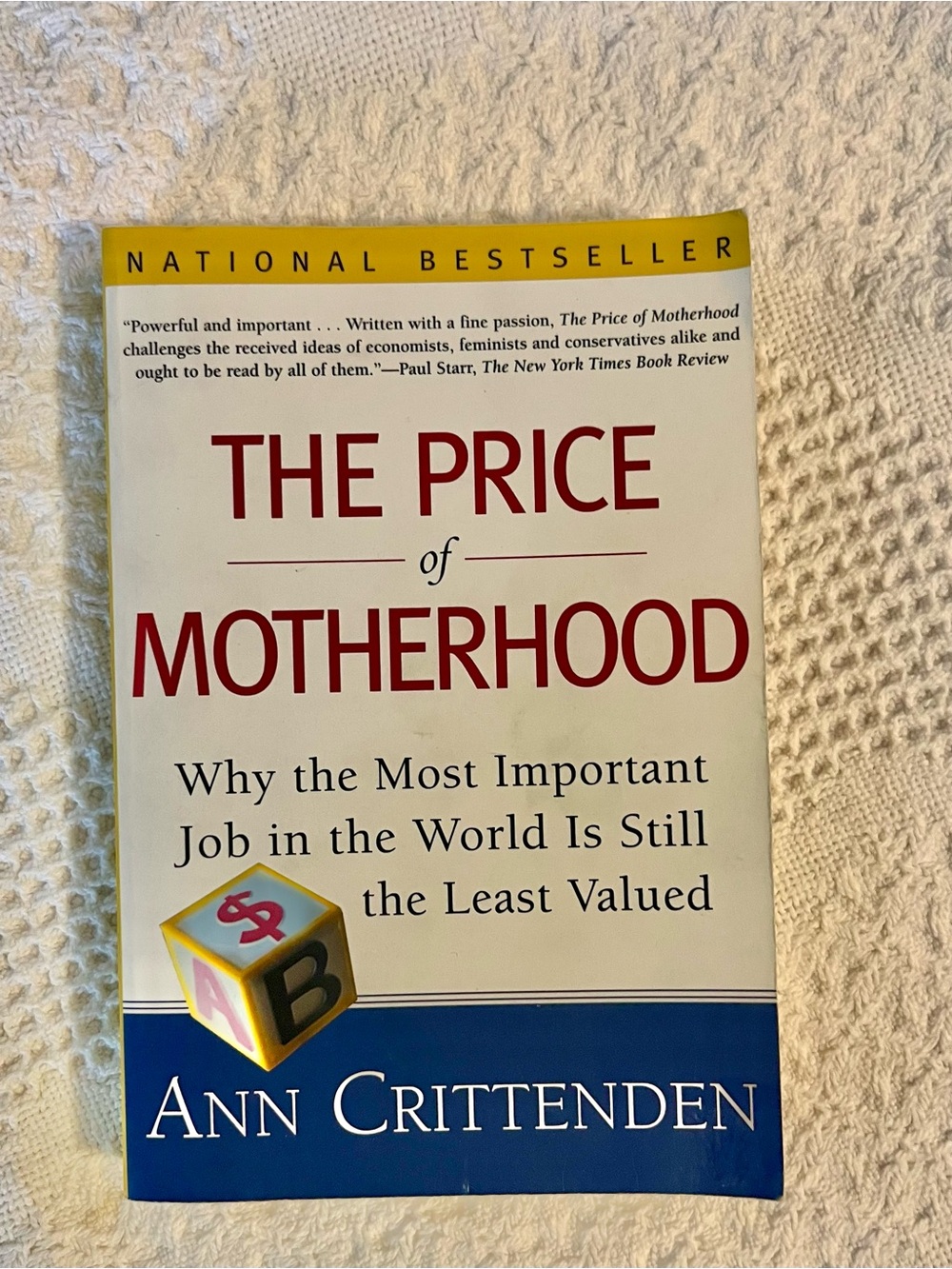🍀 FREE 3rd item 🍀 The Price of Motherhood Paperback Book by Ann Crittenden